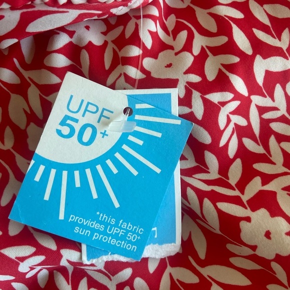 Draper James RSVP NWT UPF 50 Picnic Summer Faux Wrap Halter Swimdress Size XS - Picture 6 of 11